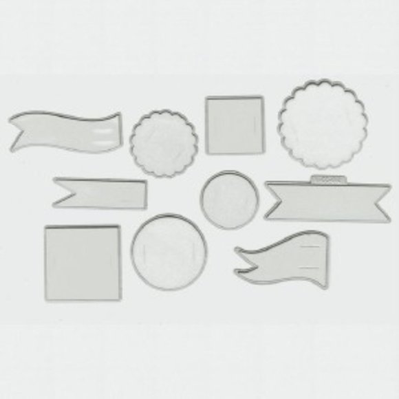 We R Memory Keepers/Lifestyle Crafts 10 pcs PARTY FLAG INSERTS - Picture 6 of 6